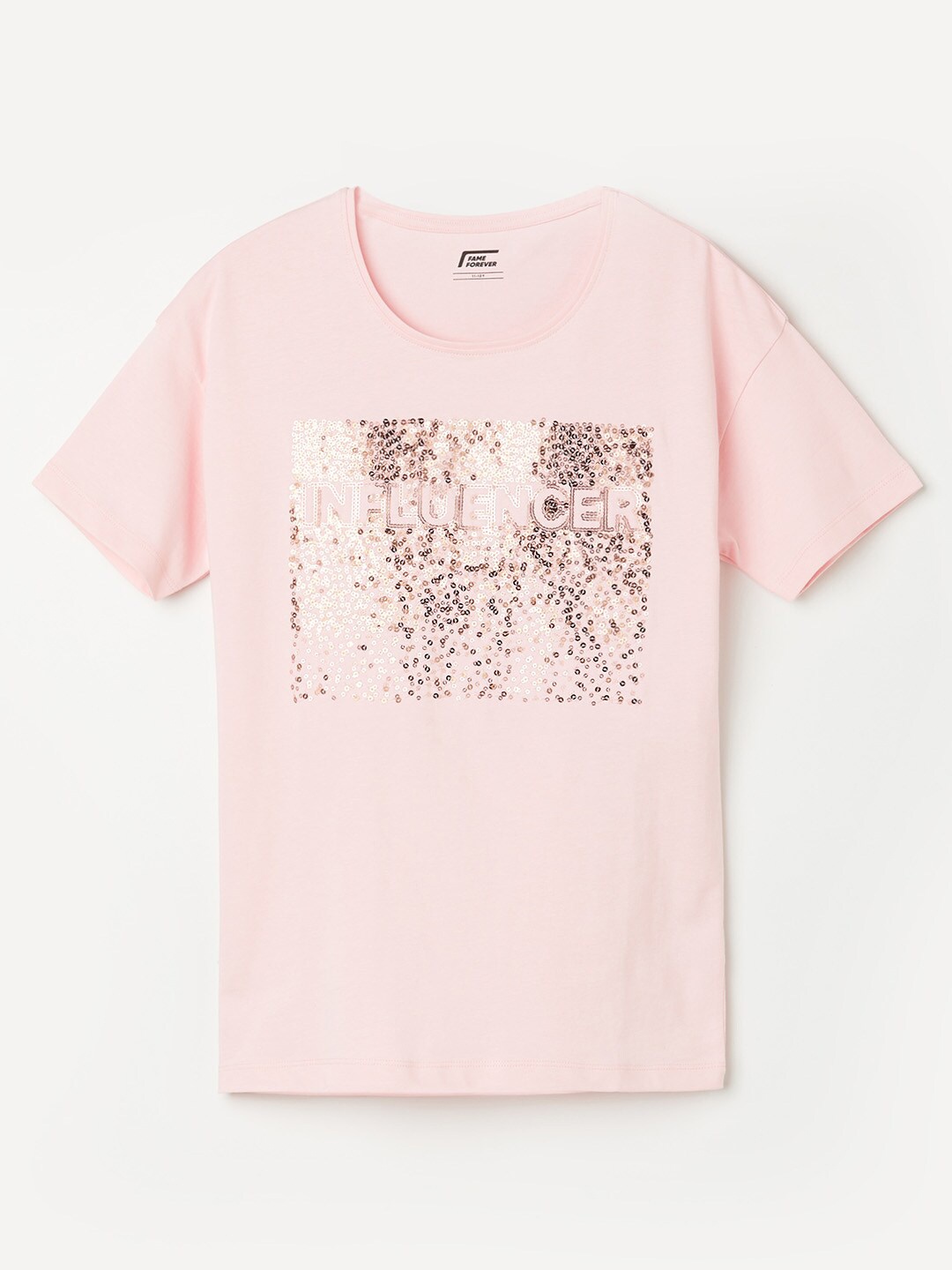 

Fame Forever by Lifestyle Girls Pink Printed Cotton T-shirt
