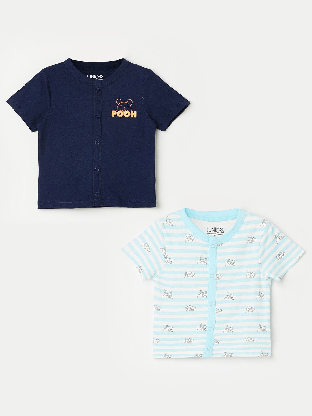 

Juniors by Lifestyle Boys Pack Of 2 Printed Cotton T-shirt, Blue