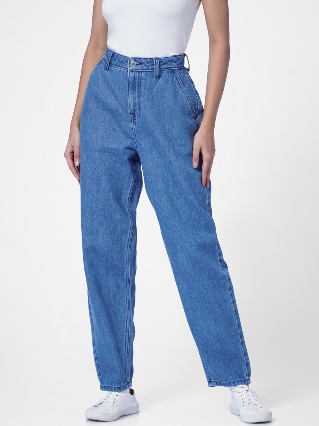 

ONLY Women Blue Boyfriend Fit ONLPINT BF JEANS L High-Rise Jeans