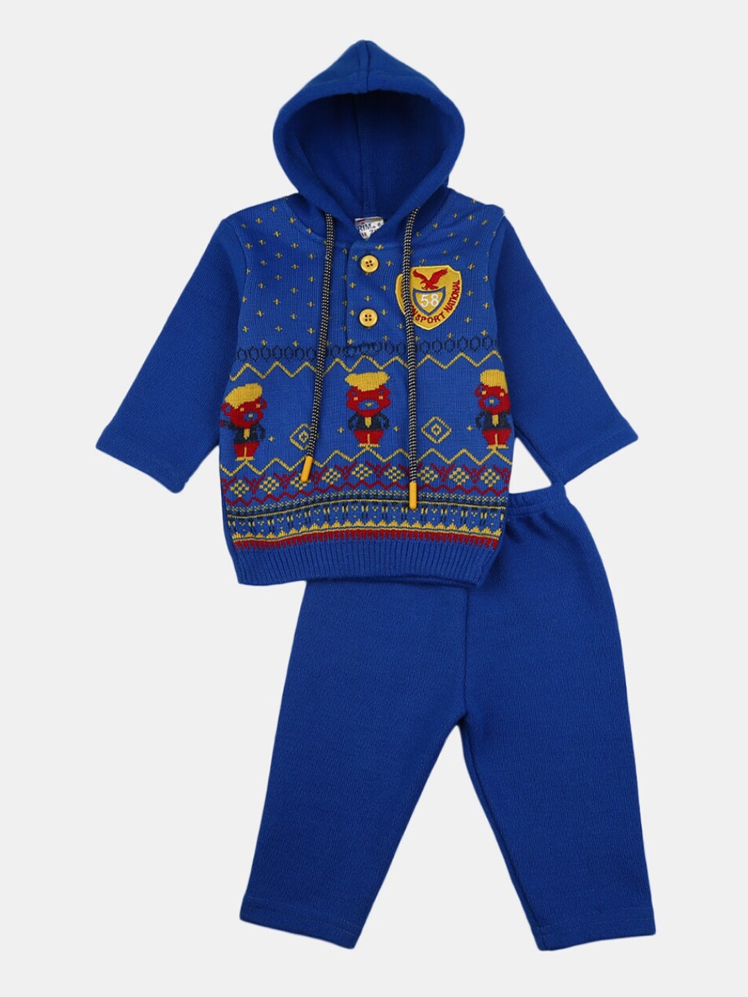 

V-Mart Kids Blue & Yellow T-shirt with Pyjama