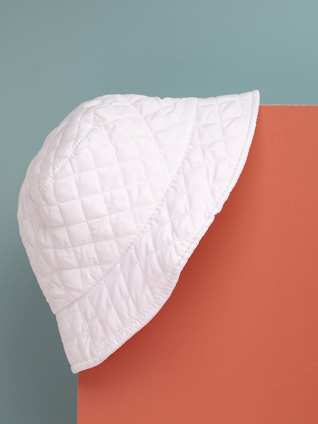

HAUTE SAUCE by Campus Sutra Women White Quilted Bucket Hat