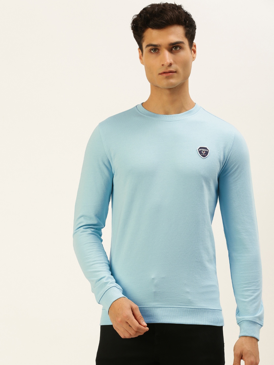 

PETER ENGLAND UNIVERSITY Men Blue Sweatshirt