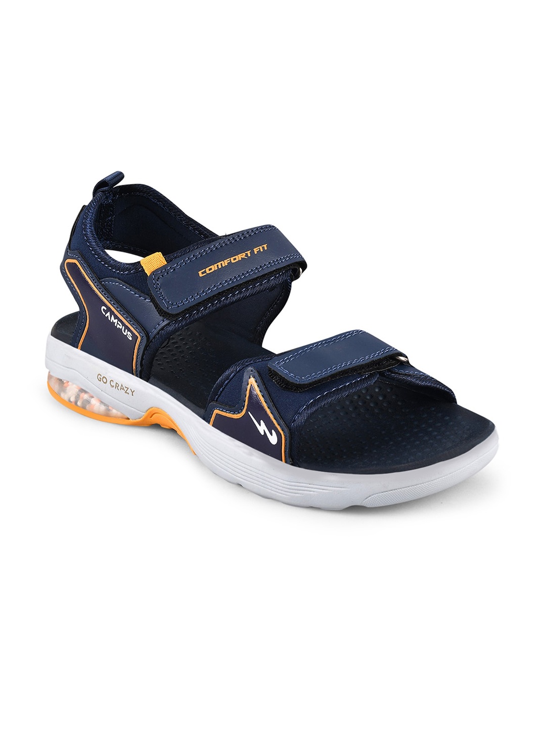 

Campus Men Navy Blue Solid Sports Sandals