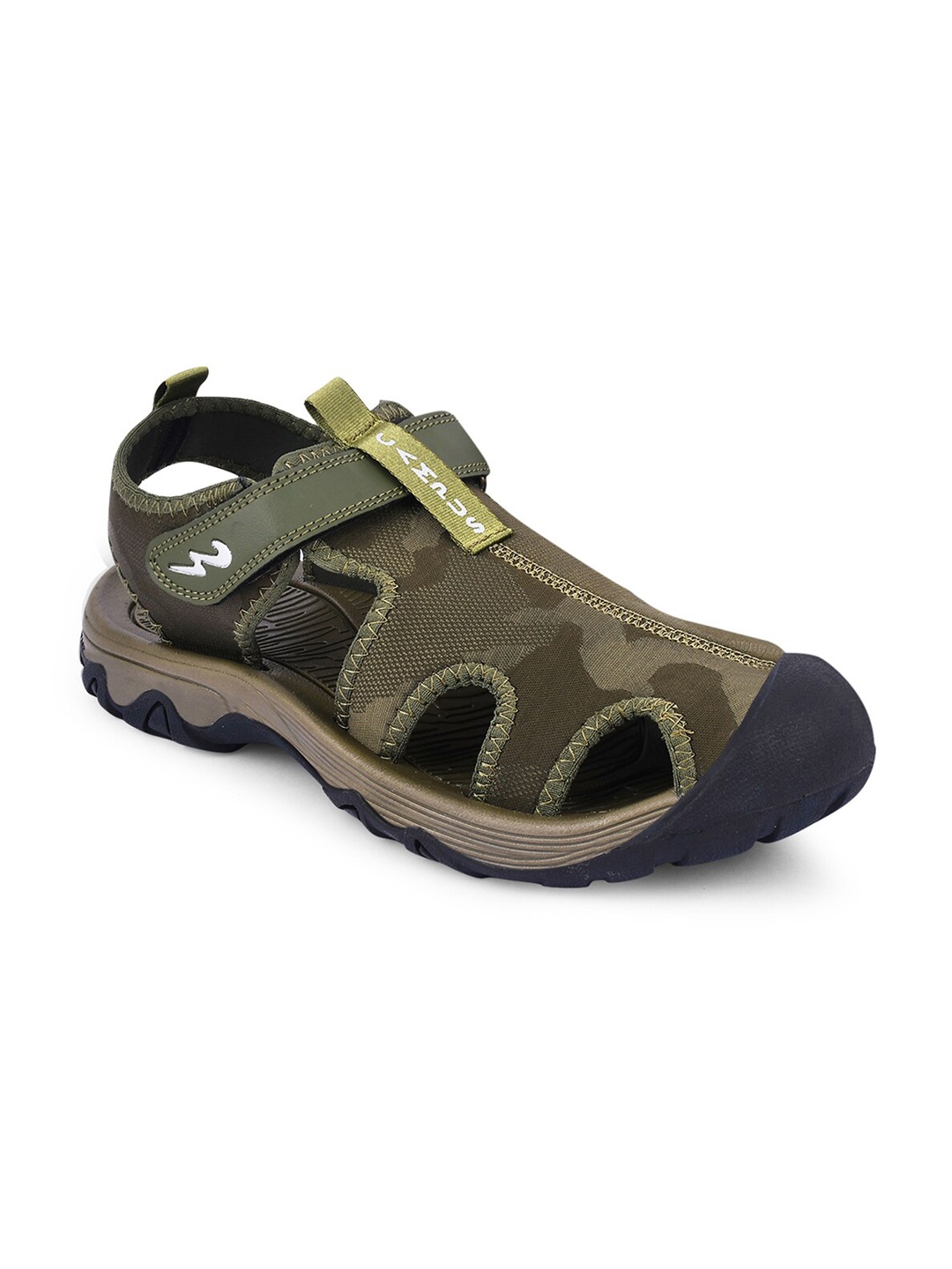 

Campus Men Olive-Green Solid Sports Sandals