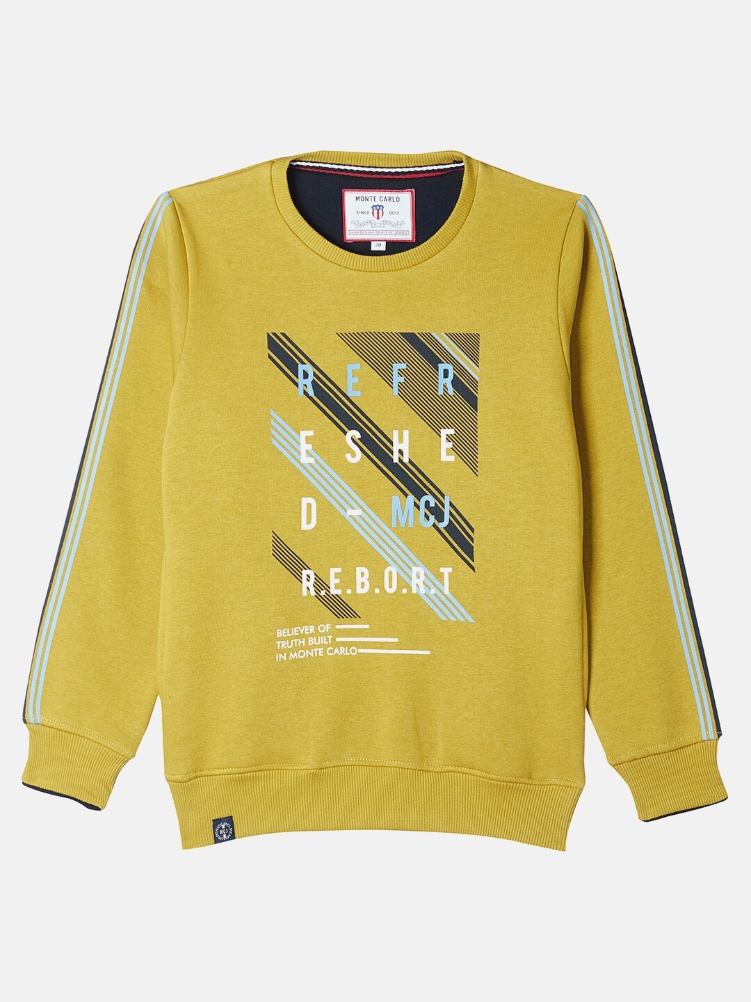 

Monte Carlo Boys Yellow Printed Sweatshirt