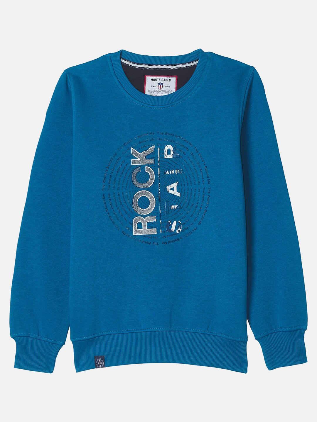 

Monte Carlo Boys Blue Cotton Printed Sweatshirt