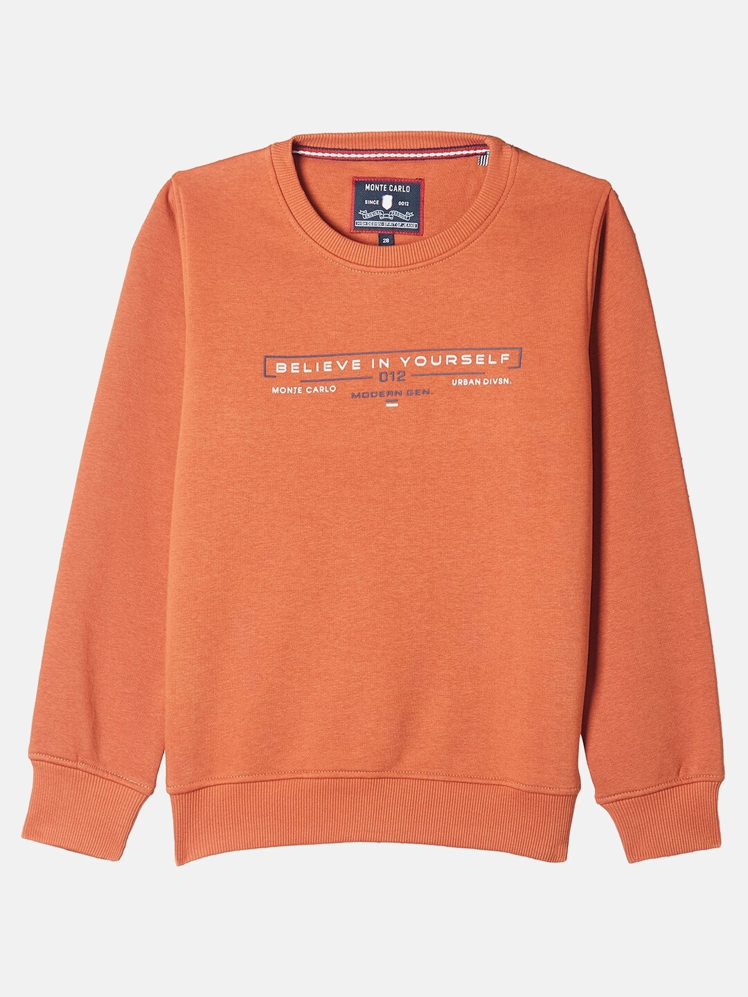 

Monte Carlo Boys Orange Printed Sweatshirt