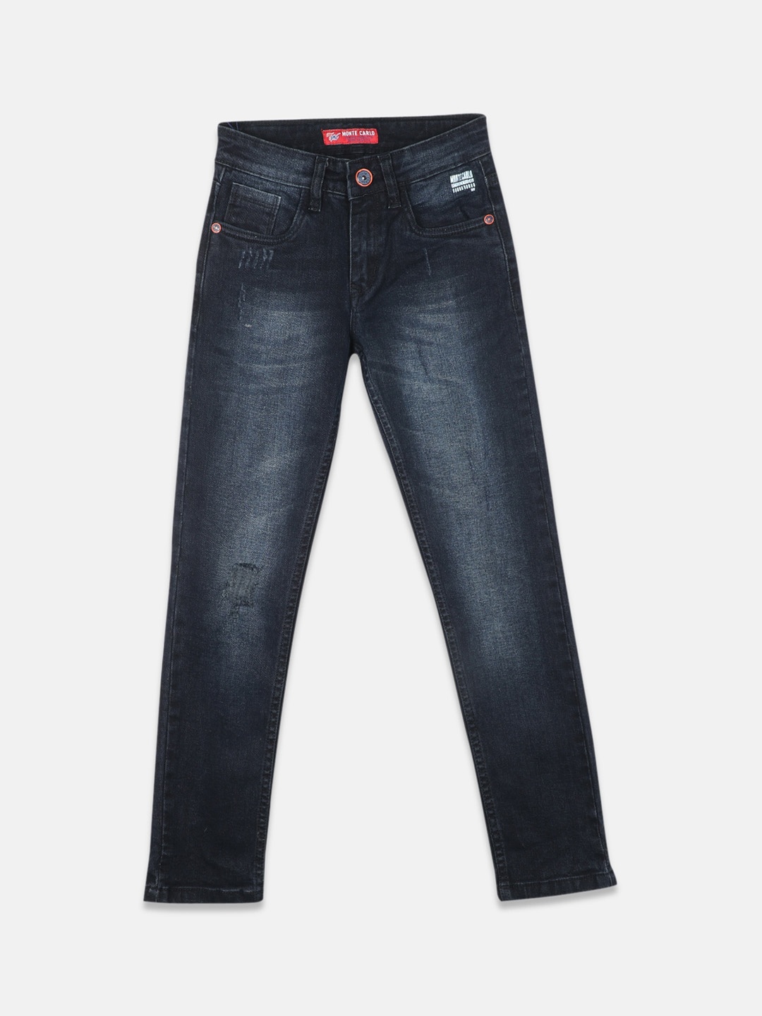 

Monte Carlo Boys Blue Slim Fit Light Fade Stretchable Jeans