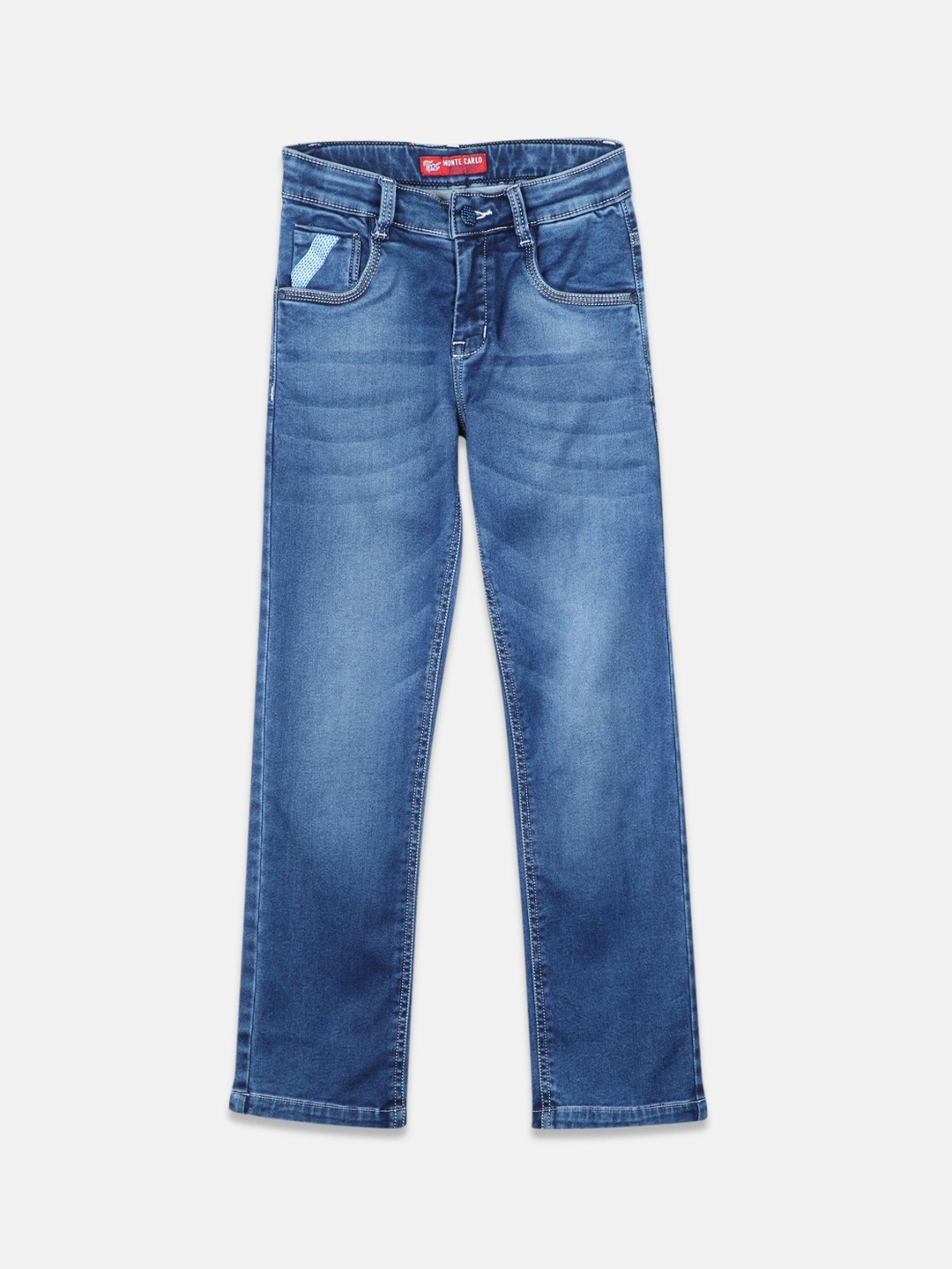 

Monte Carlo Boys Blue Mildly Distressed Heavy Fade Jeans