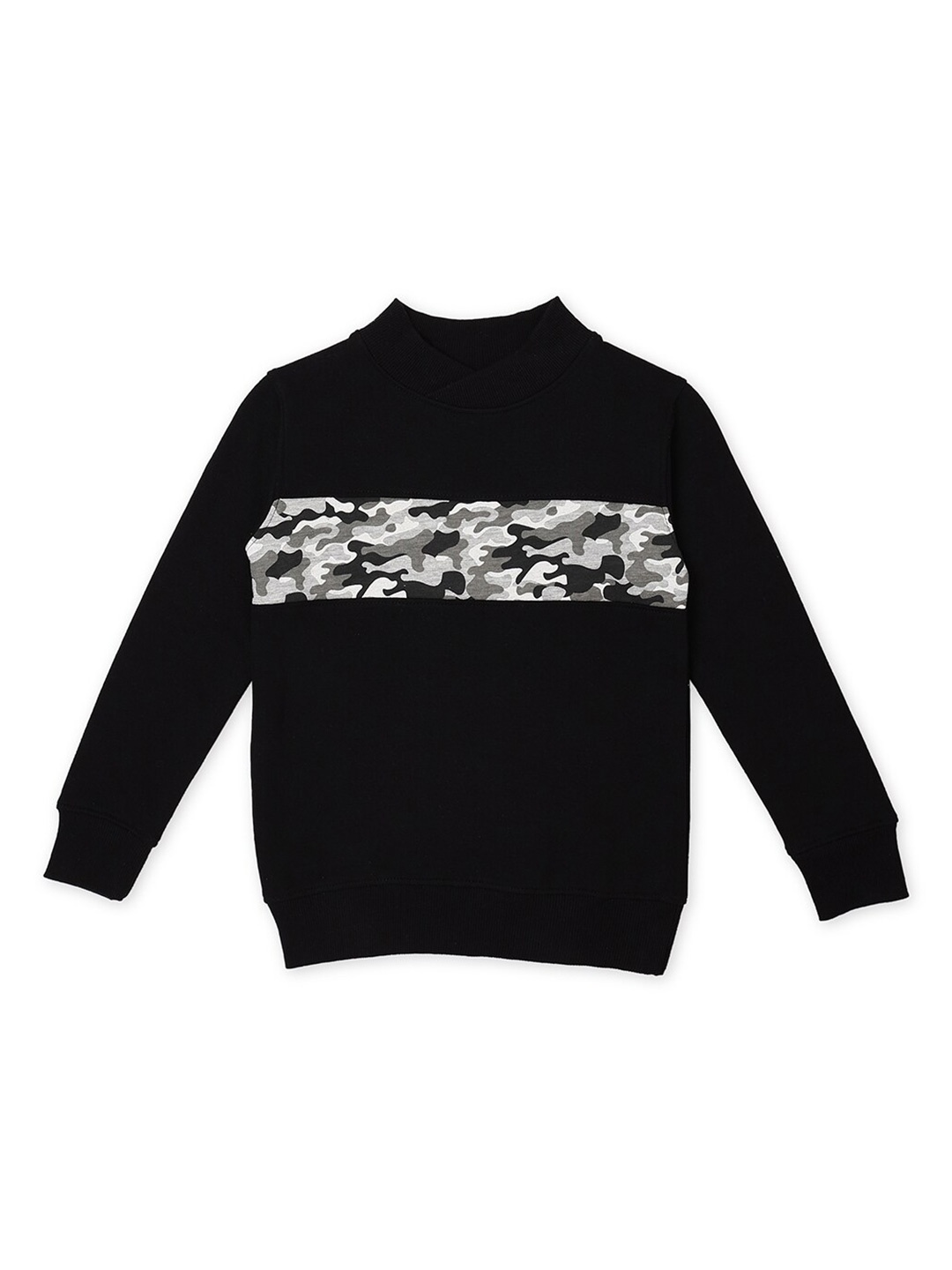 

earth conscious Boys Black Printed Sweatshirt