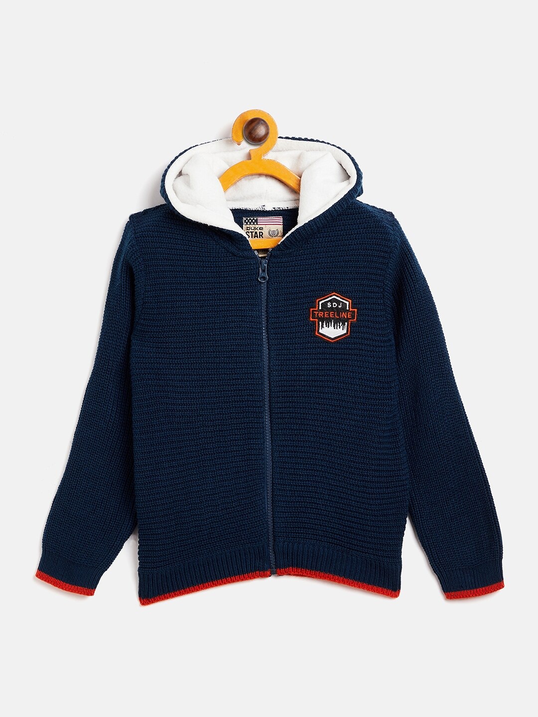 

Duke Boys Navy Blue Solid Cardigan Sweater