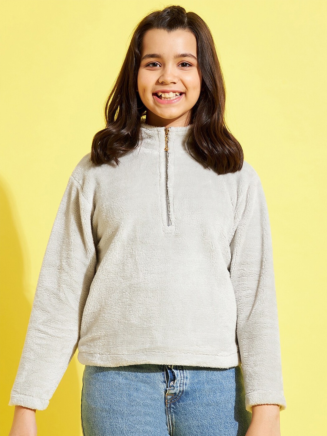 

Noh Voh - SASSAFRAS Kids Girls Grey Sweatshirt