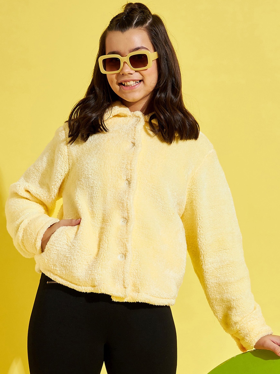 

Noh Voh - SASSAFRAS Kids Girls Yellow Tailored Jacket