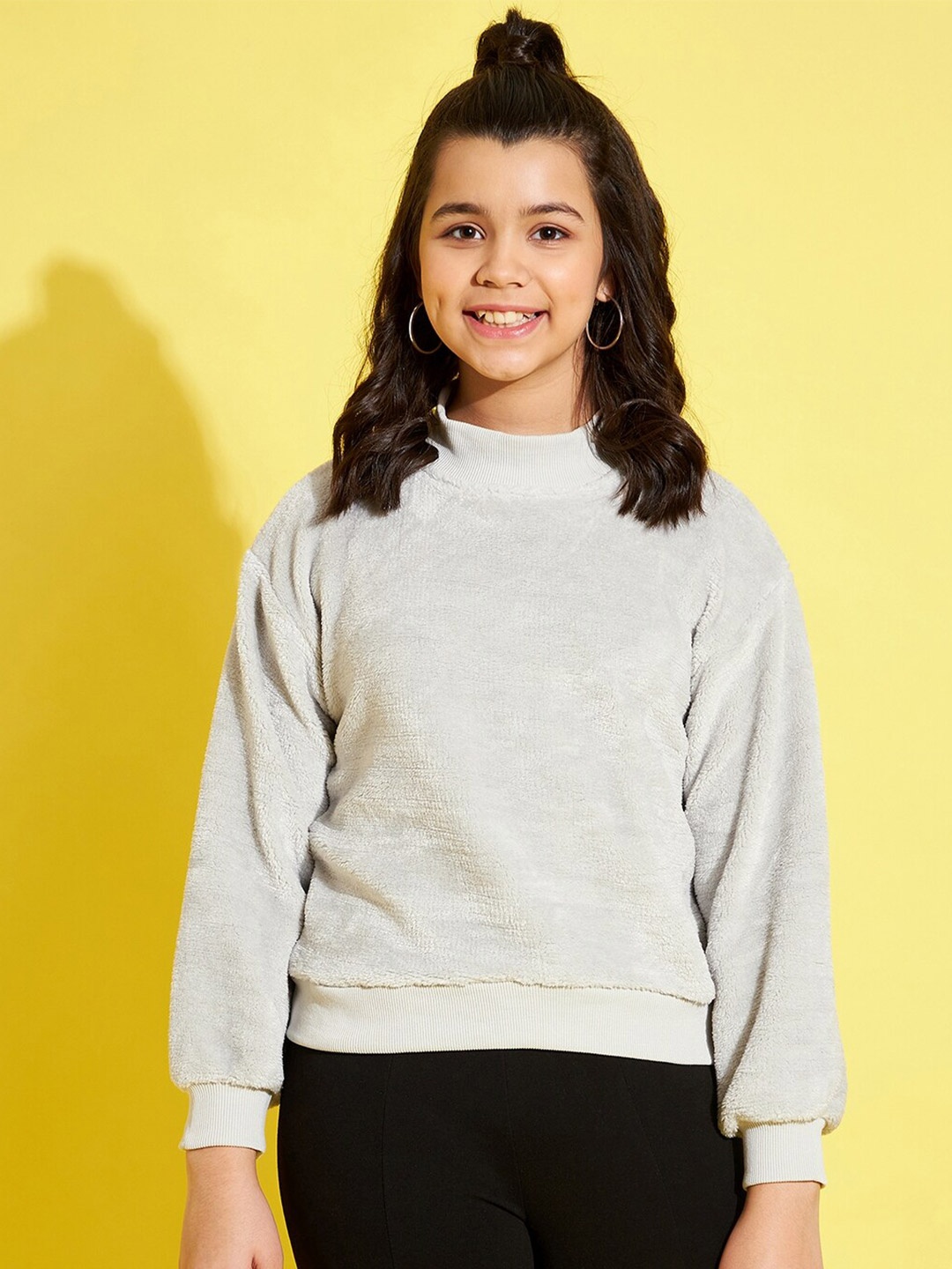 

Noh Voh - SASSAFRAS Kids Girls Grey Sweatshirt