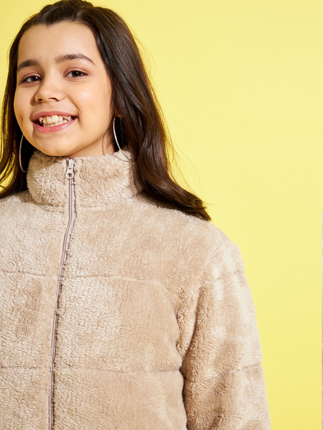 

Noh Voh - SASSAFRAS Kids Girls Grey Open Front Jacket
