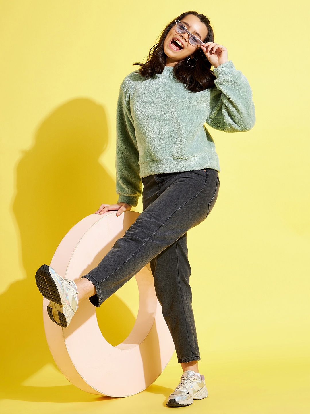 

Noh Voh - SASSAFRAS Kids Girls Sea Green Pure Cotton Sweatshirt