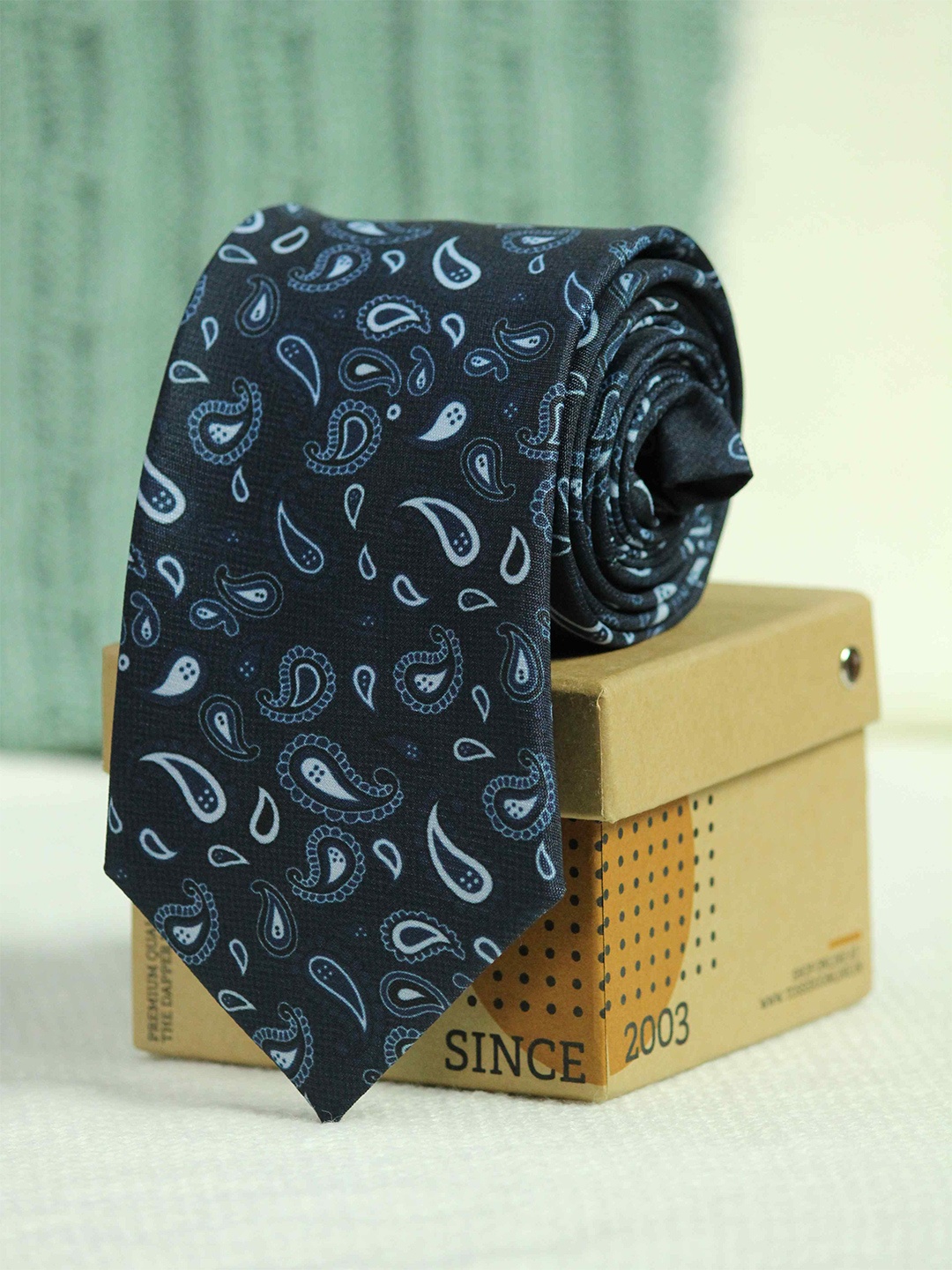 

Tossido Men Blue Printed Broad Tie