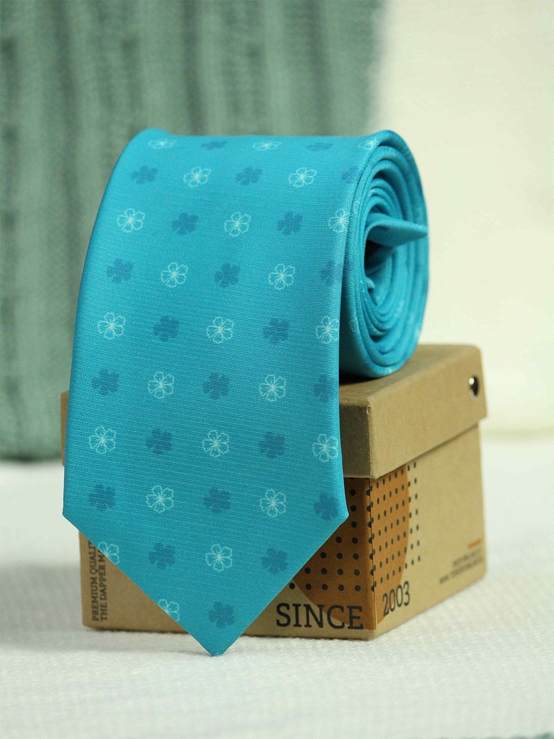 

Tossido Men Blue Printed Broad Tie