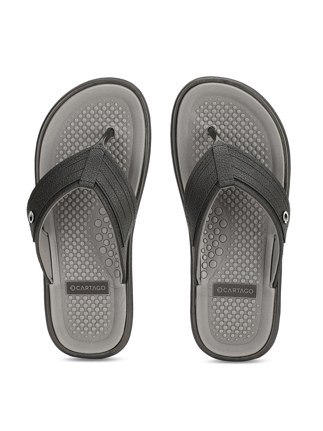 

CARTAGO Men Black Thong Flip-Flops