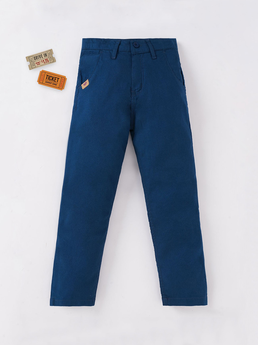 

Ed-a-Mamma Boys Navy Blue Cotton Chinos Trousers