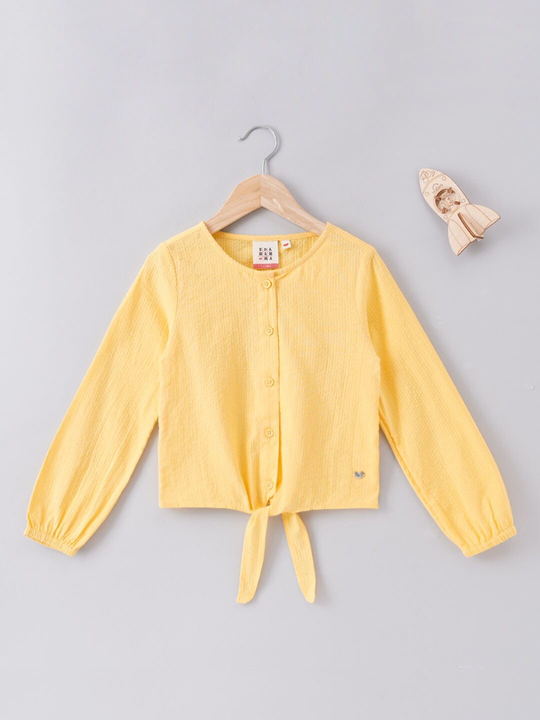 

Ed-a-Mamma Girls Yellow Cotton Top