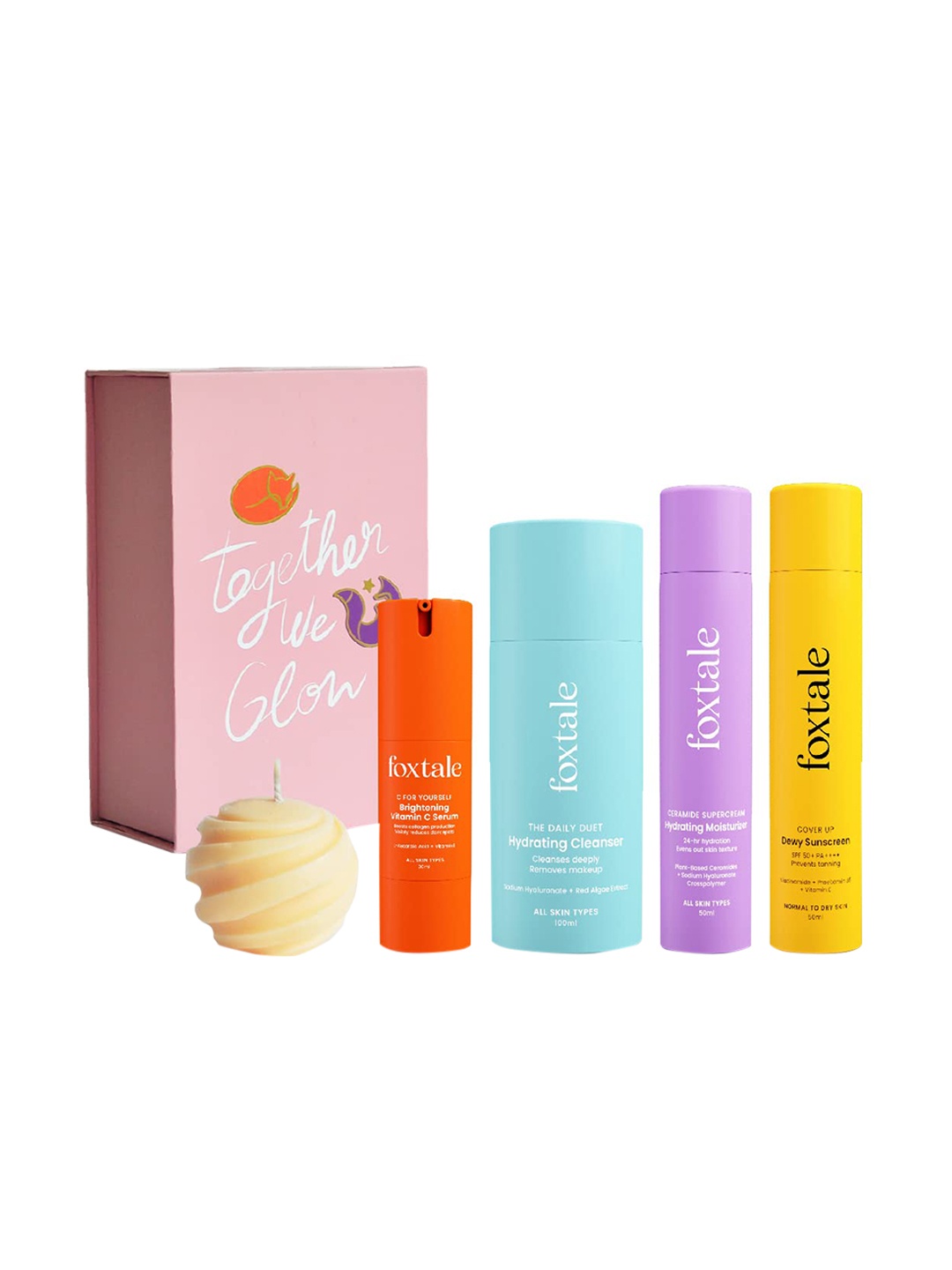 

FoxTale All The Glow You Need Daily Skincare Gift Box, Blue