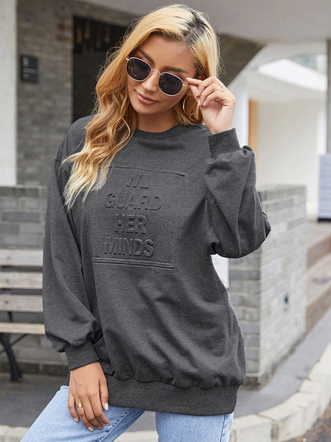 

BoStreet Women Grey Sweatshirt