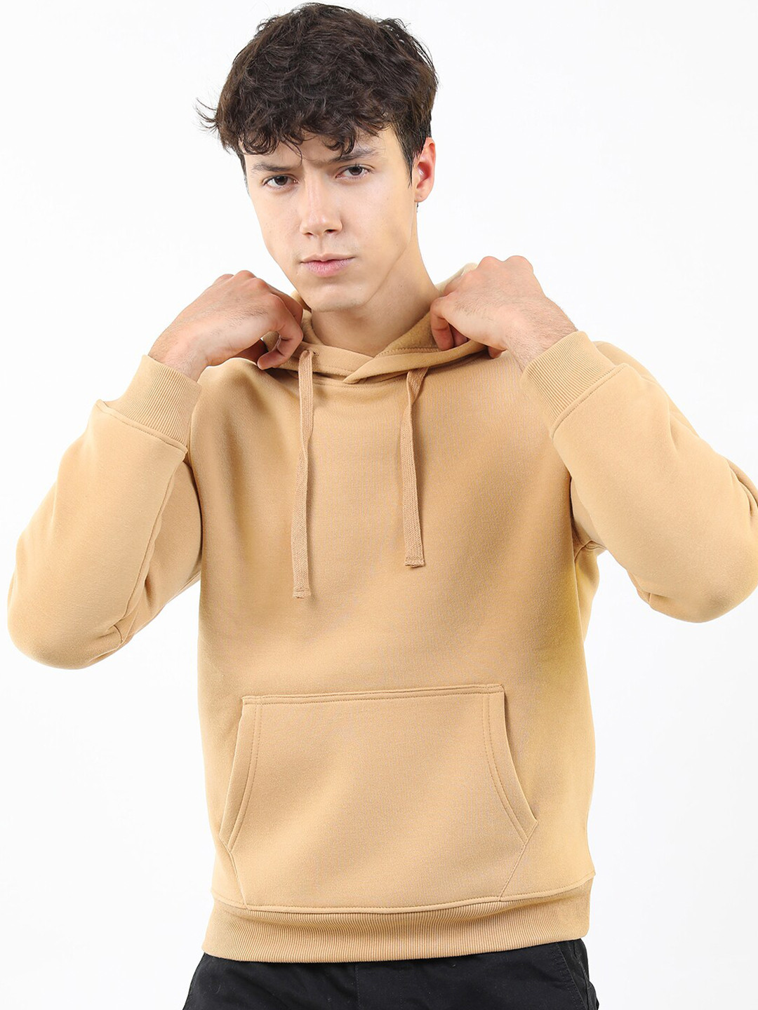 

KETCH Men Beige Hooded Sweatshirt