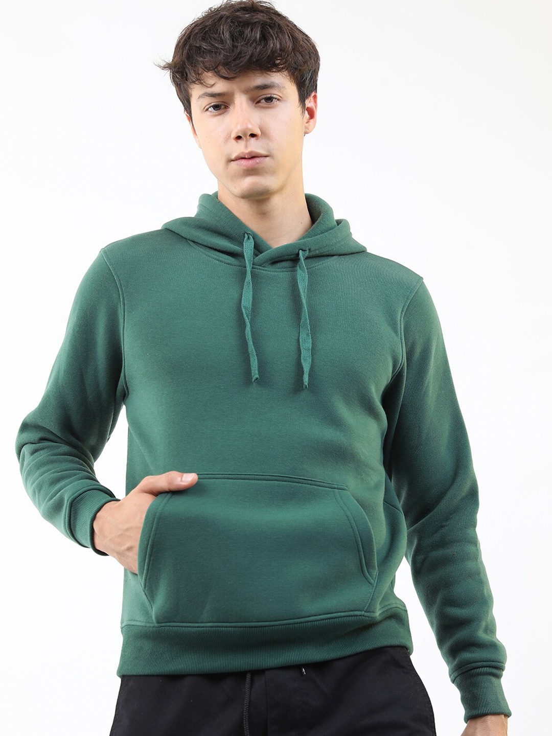 

KETCH Men Green Hooded Sweatshirt