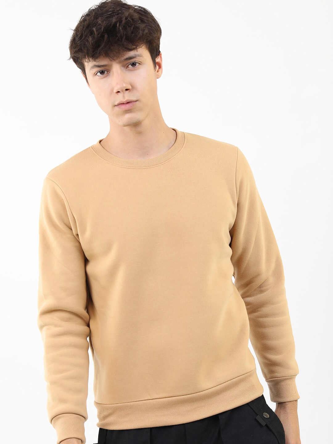 

KETCH Men Beige Long Sleeve Sweatshirt