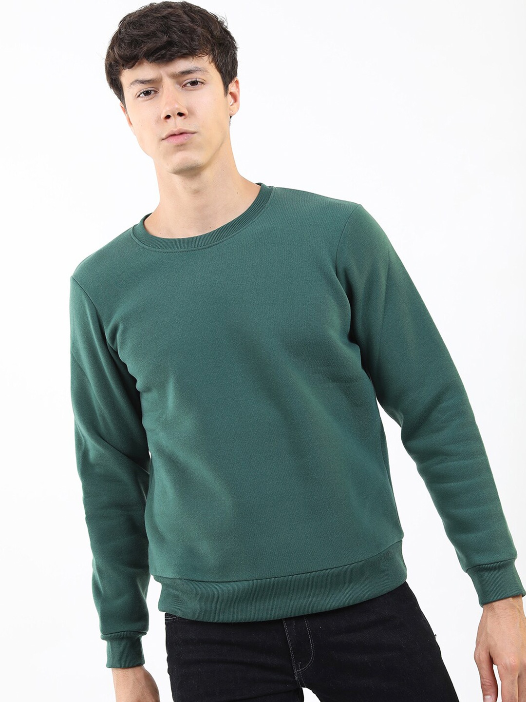 

KETCH Men Green Pullover Sweatshirt