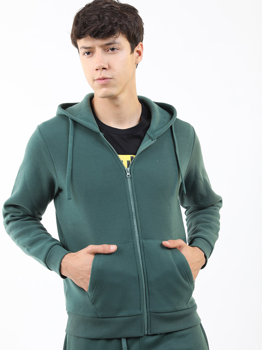 

KETCH Men Green Hooded Sweatshirt