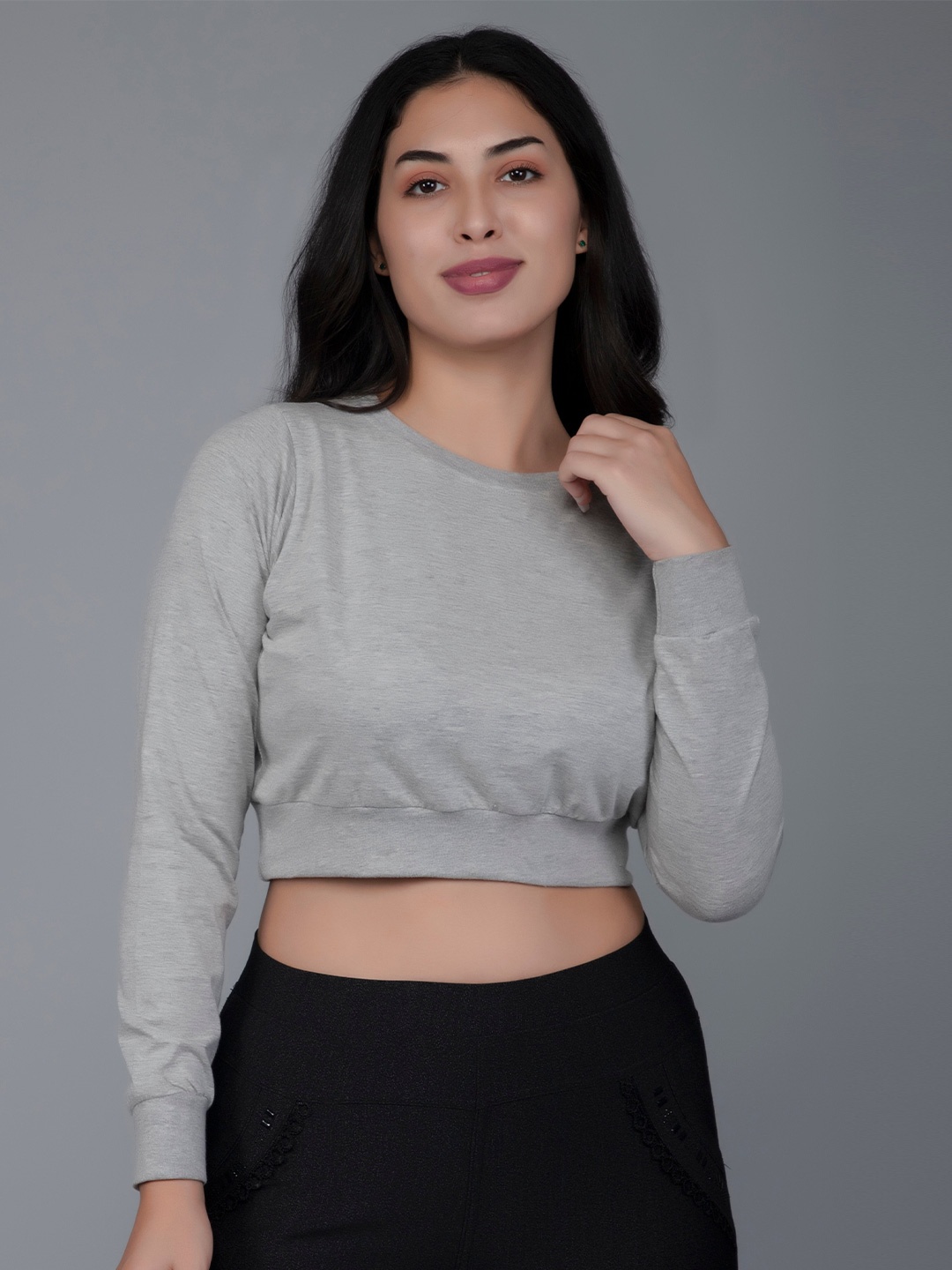 

VIVINKS Women Grey T-shirt