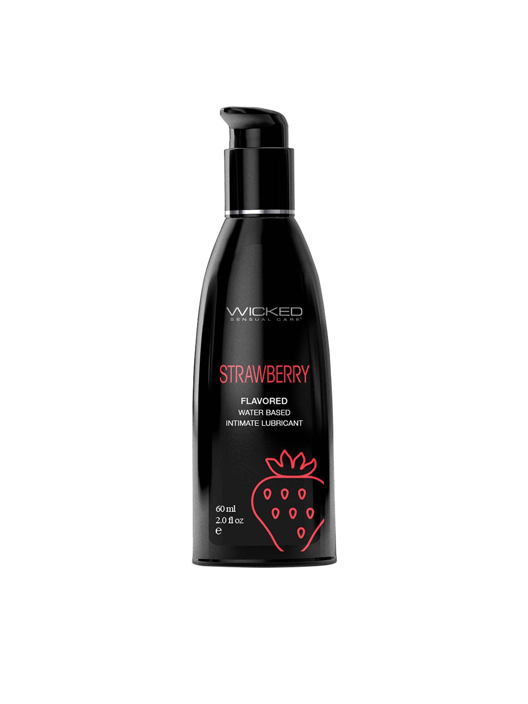 

WICKED SENSUAL CARE Strawberry Flavoured Water Based Intimate Lubricant 60 ml, Transparent