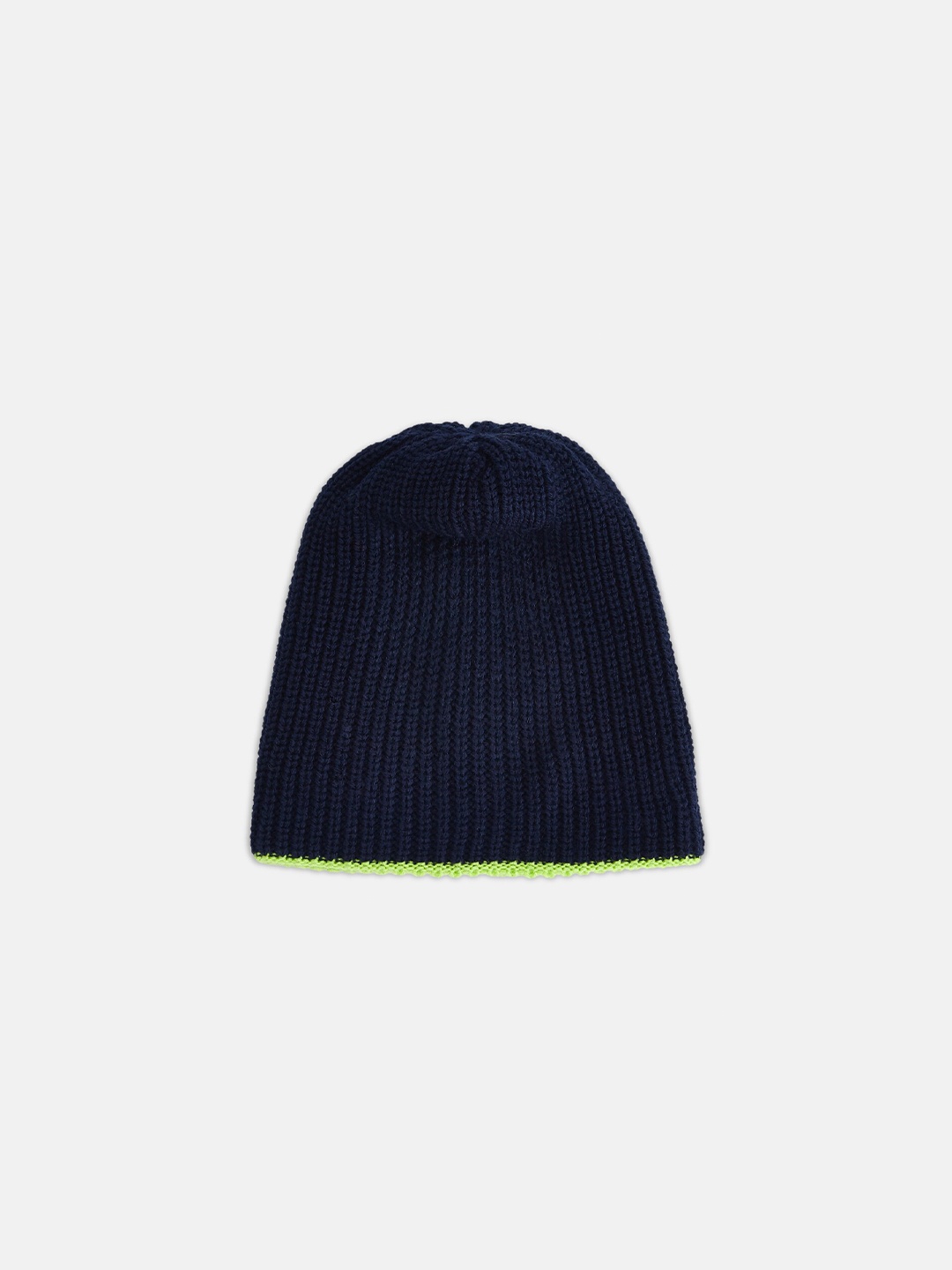 

Pantaloons Junior Boys Navy Blue Acrylic Self Design Beanie