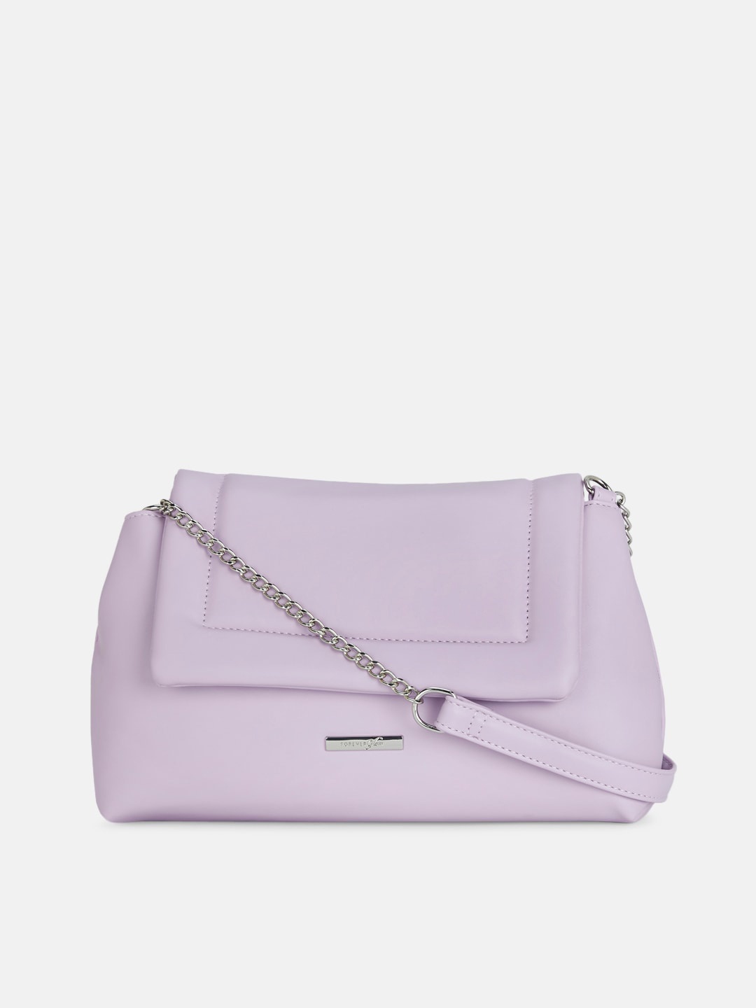 

Forever Glam by Pantaloons Lavender Structured Sling Bag