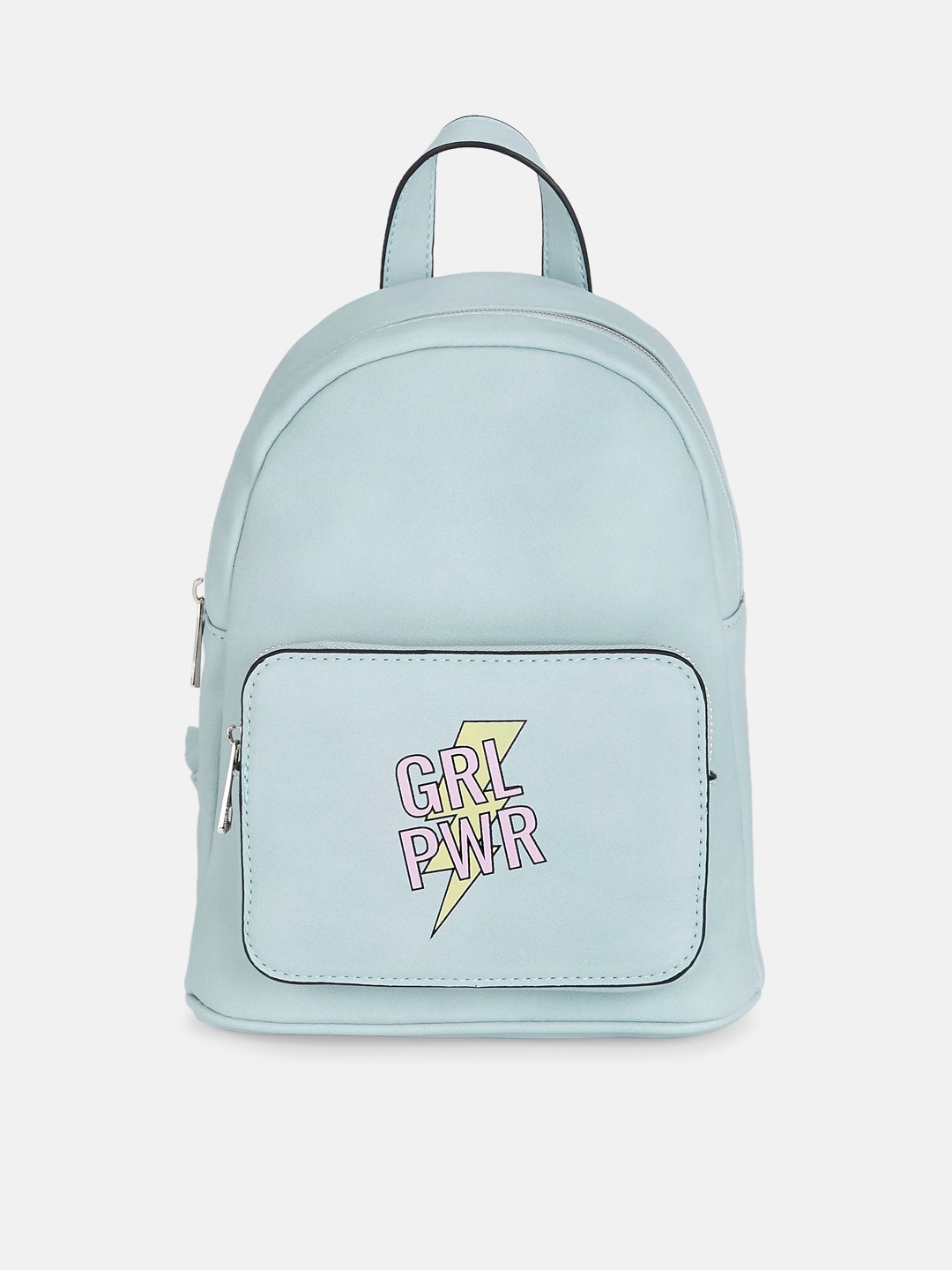 

Forever Glam by Pantaloons Blue Structured Handheld Bag