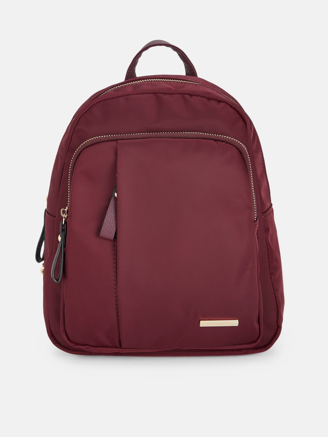 

Forever Glam by Pantaloons Women Maroon Solid Backpack