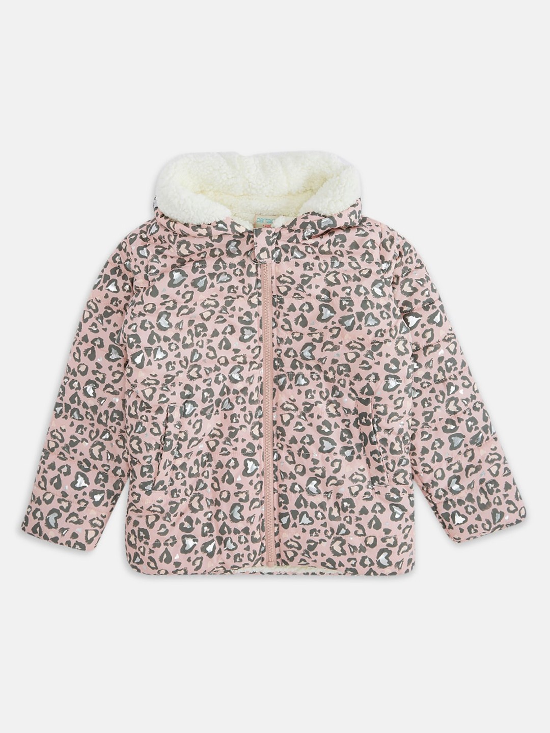 

Pantaloons Junior Girls Pink Puffer Jacket
