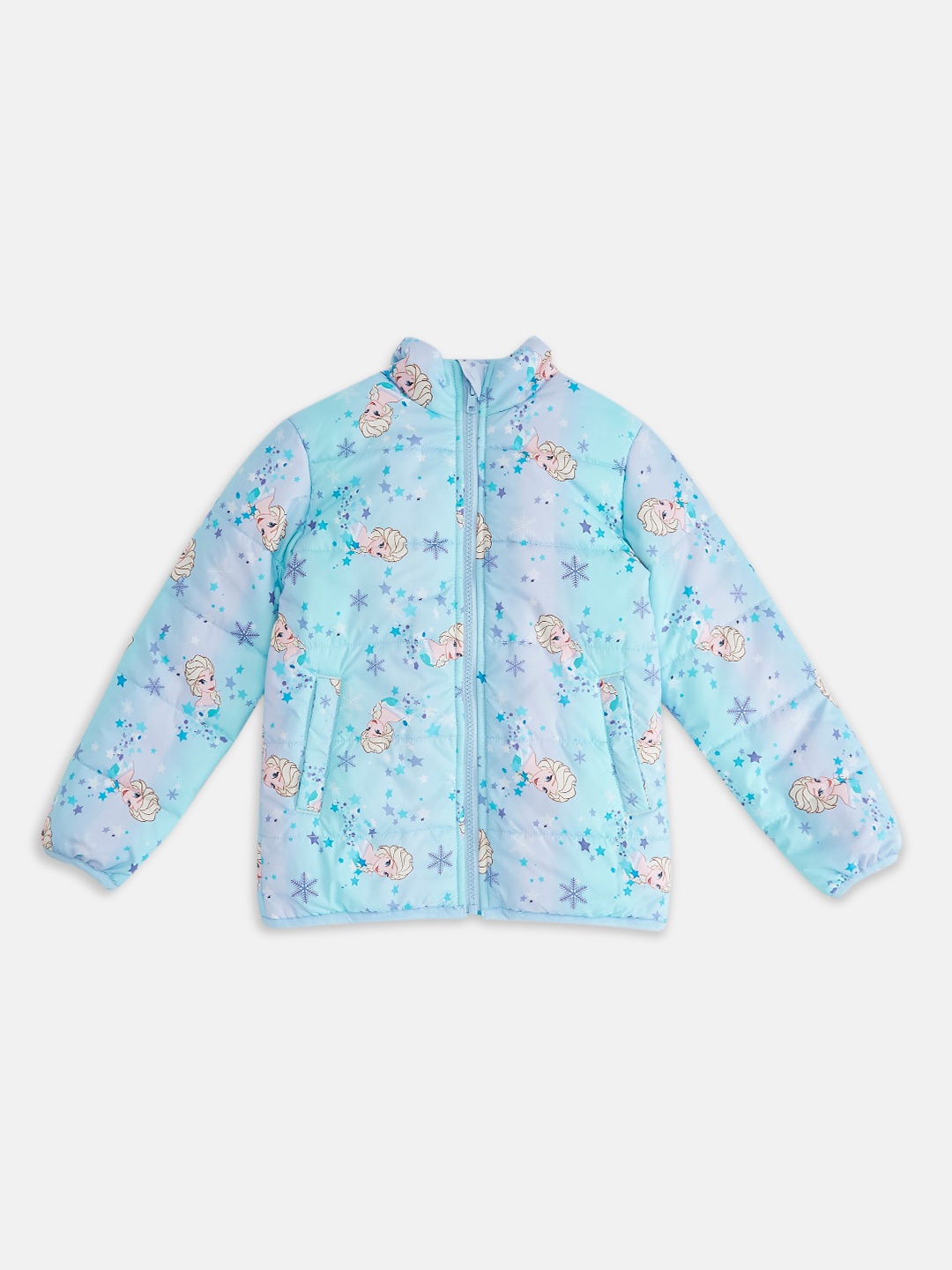 Pantaloons Junior Girls Blue Puffer Jacket