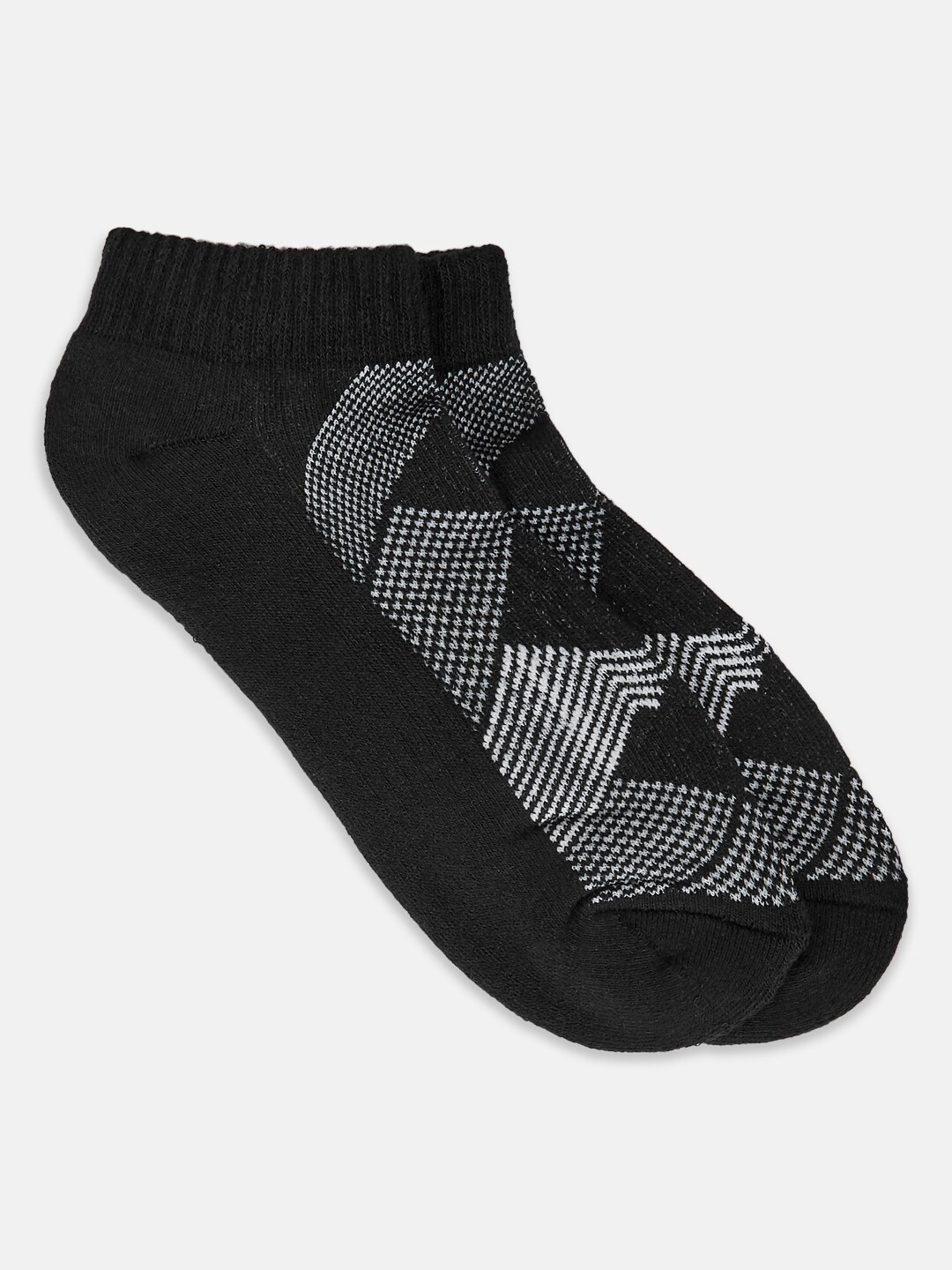 

Ajile by Pantaloons Women Black Patterned Ankle-Length Socks