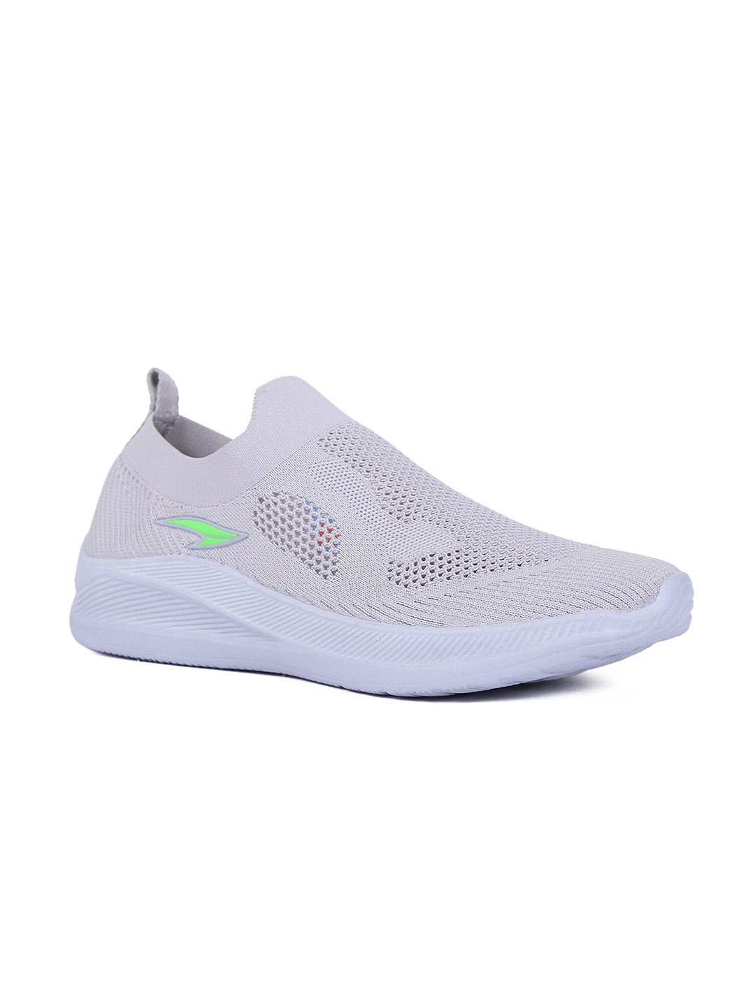 

ASIAN Men Grey Mesh Sports Running Non-Marking Shoes