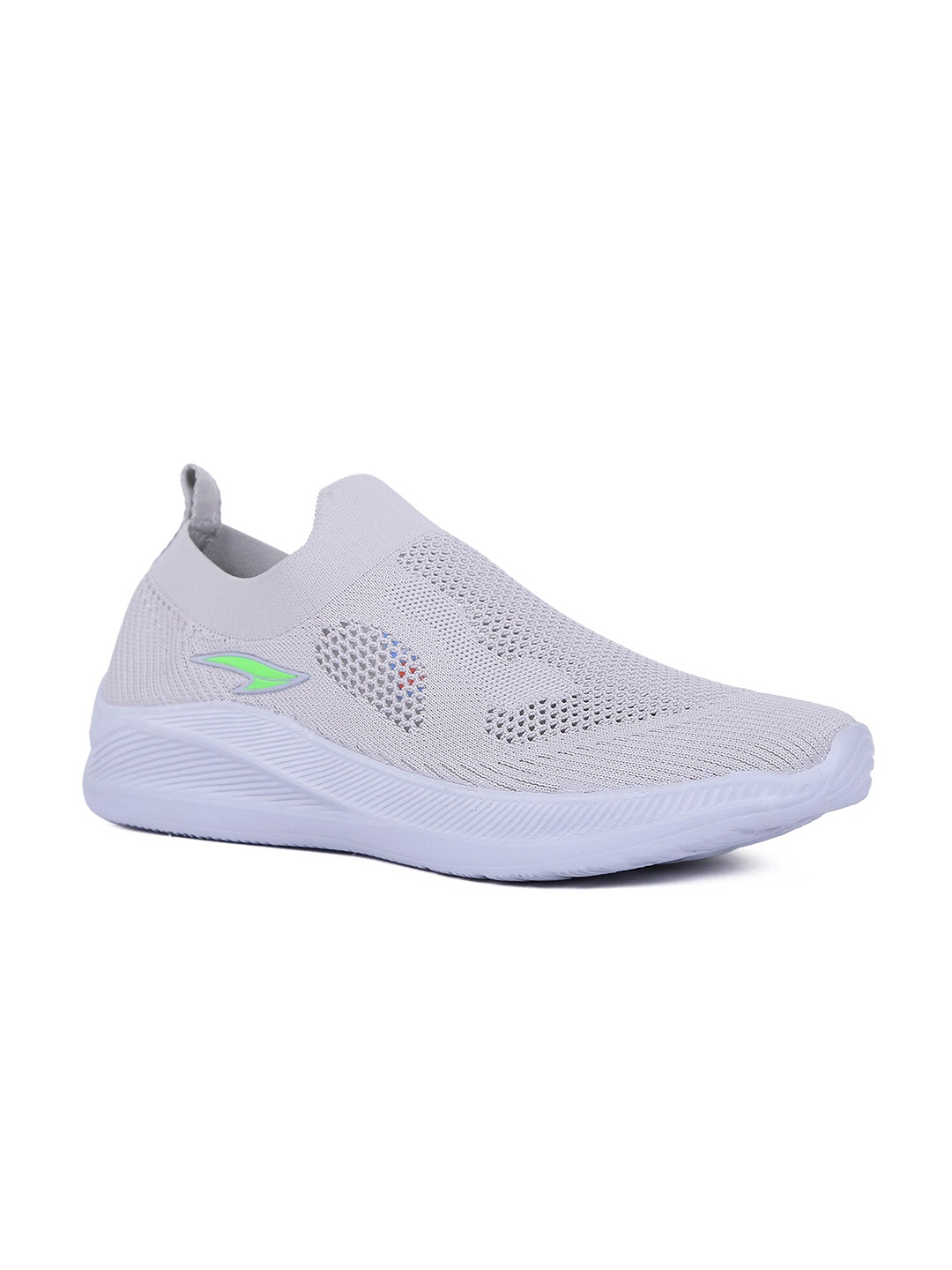 

ASIAN Men Grey Mesh Running Non-Marking Sports Shoes