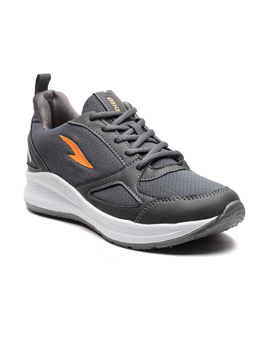 

ASIAN Men Grey Mesh Running Non-Marking Shoes