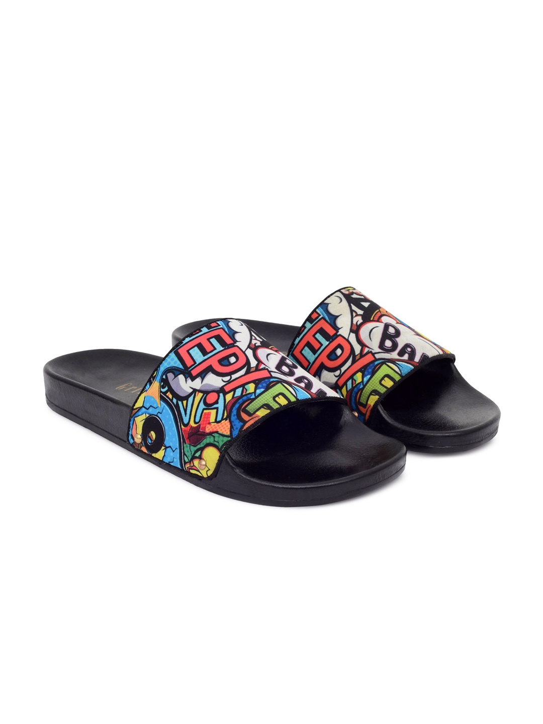 

GRIFFIN Men Multicoloured Printed Sliders, Multi