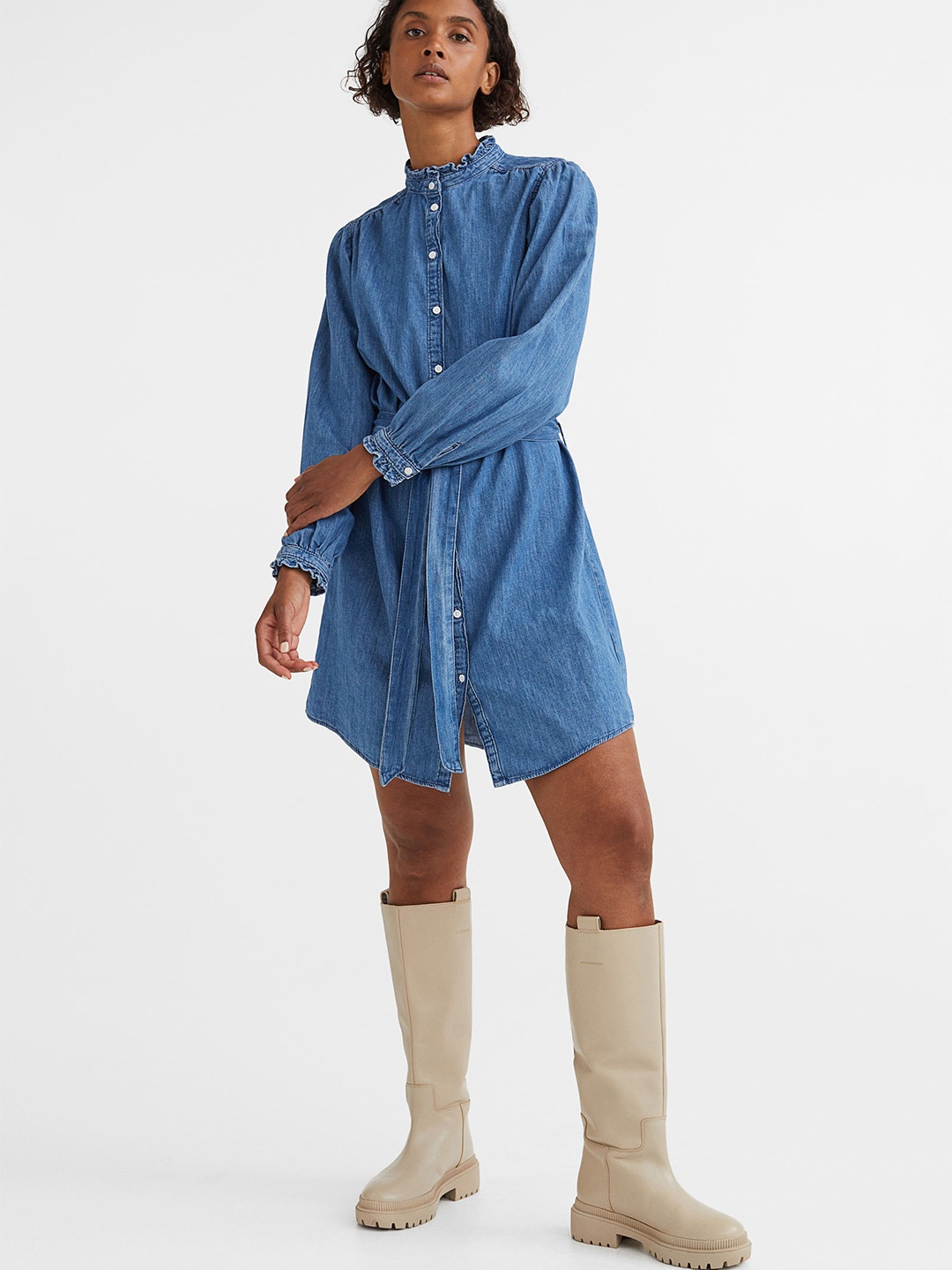 

H&M Women Denim Dress, Blue