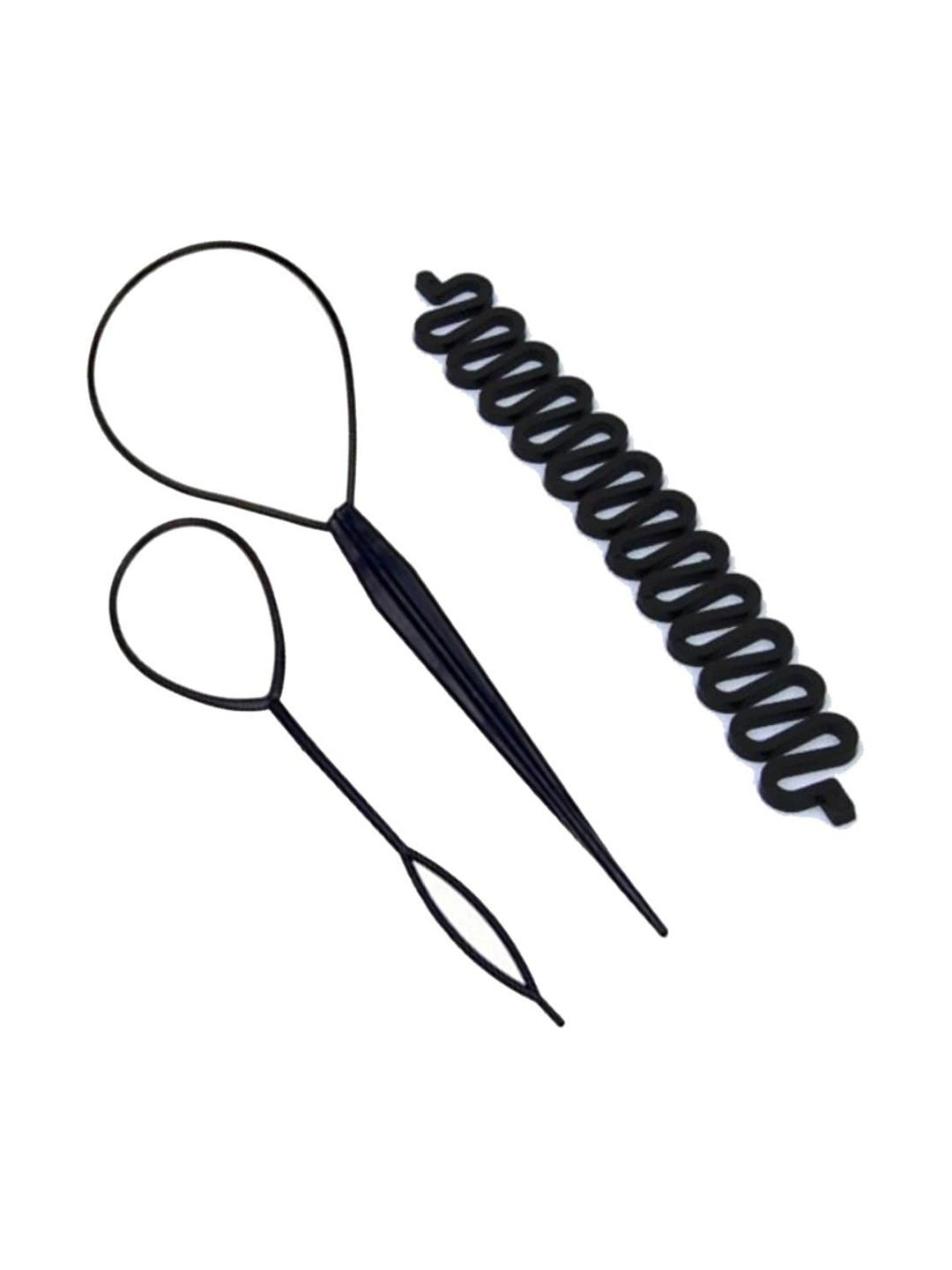 

CHANDERKASH Women Set of 3 Hair Accessory Set, Black