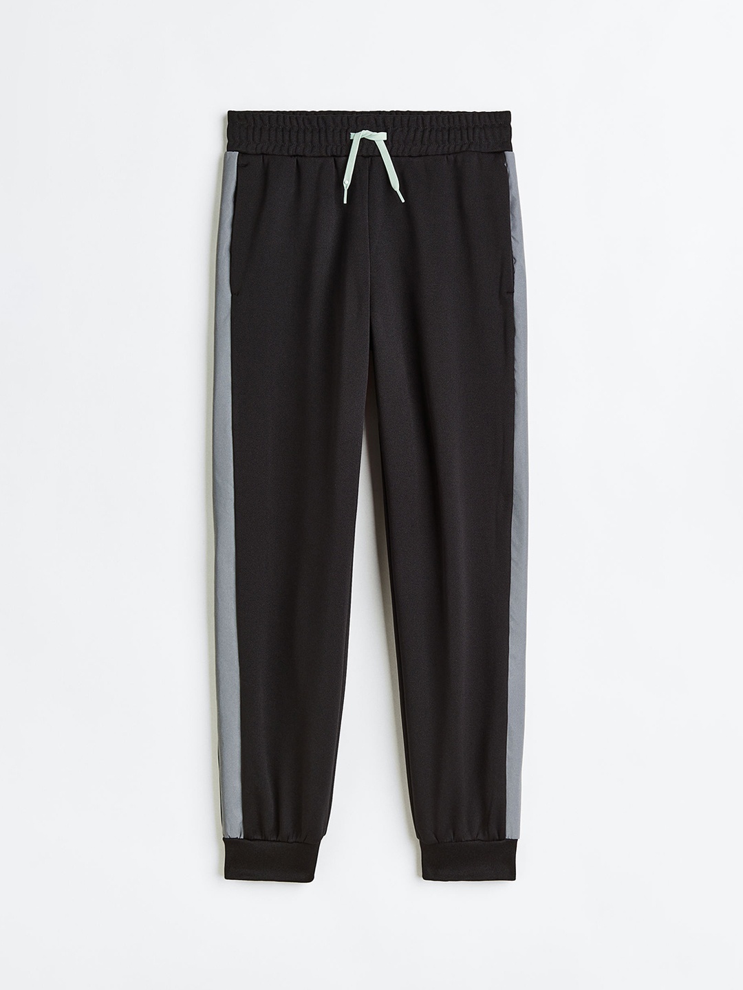 

H&M Boys Sports Joggers With Reflective Panels, Black