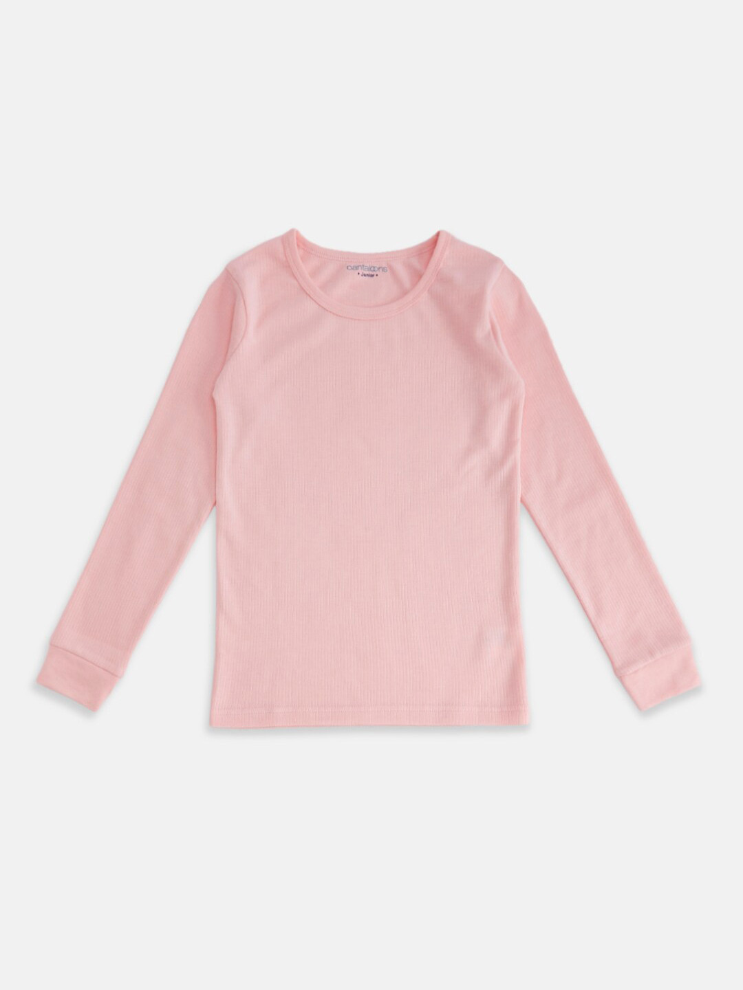 

Pantaloons Junior Girls Pink Solid Thermal Top