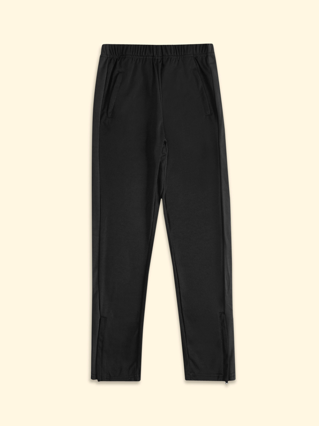 

Pantaloons Junior Boys Black Solid Cotton Track Pants